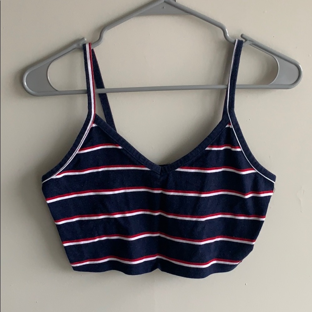Red white and blue crop top